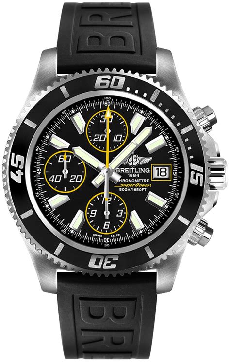 breitling superocean chronograph automatic a1334102 ba82|Breitling Men's A1334102/BA82SS Black Dial Superocean .